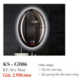 GƯƠNG SOI ĐÈN LED CAO CẤP KASSANI KS-GD06